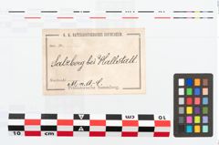 Etikett zu Eisenkonvolut (NHMW-PRAE-094301)
